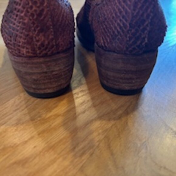 SHOTO Brick Red Western Chelsea Leather Boots - Picture 7 of 14